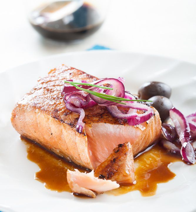 comida-para llevar-salmon-glaseado