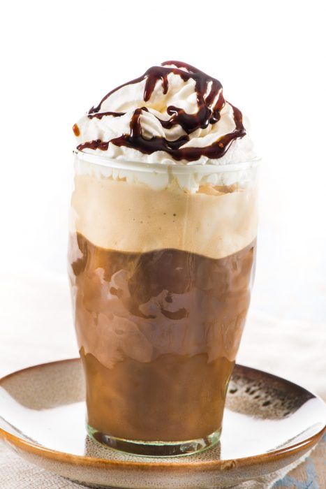 Frappé con caramelo