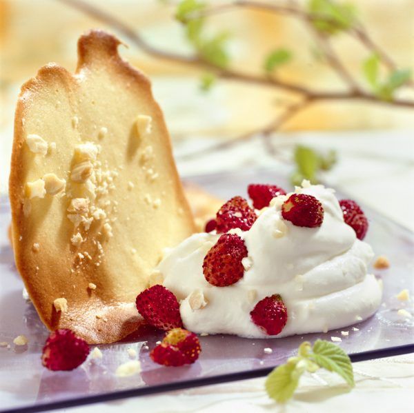 Tejas con merengue italiano
