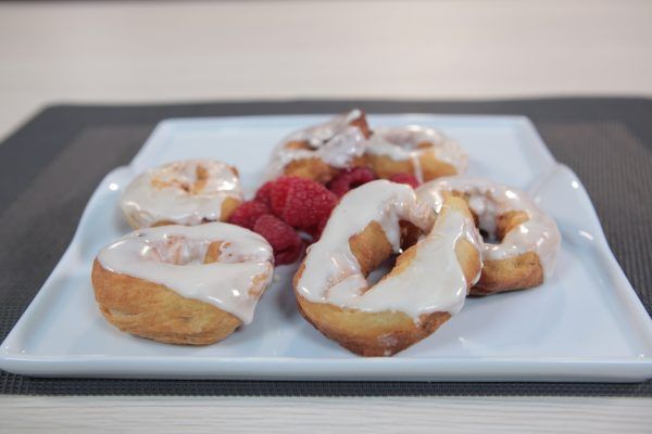 Rosquillas con glace de cafe
