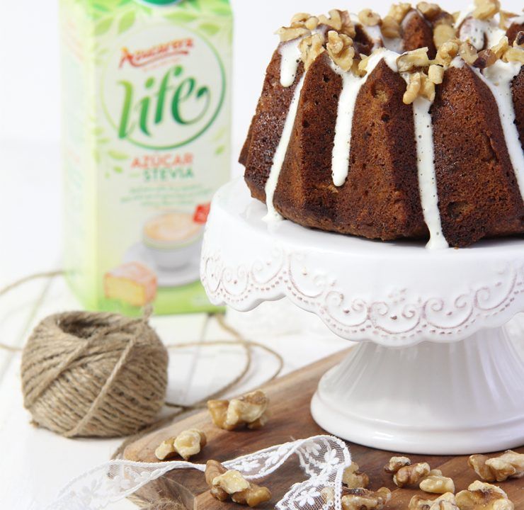 Bizcocho de zanahoria bajo en calorías