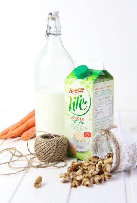 Bizcocho de zanahoria bajo en calorías