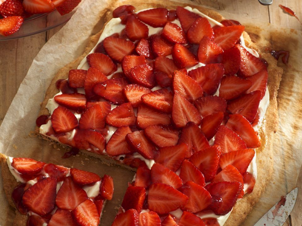 Tarta de fresas con mascarpone