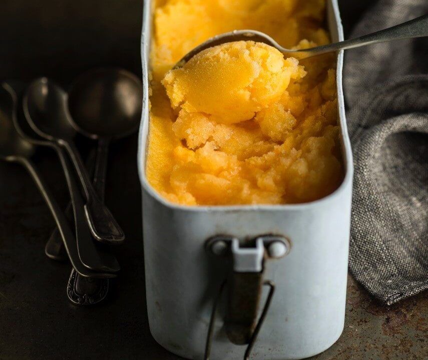 Sorbete de mandarina